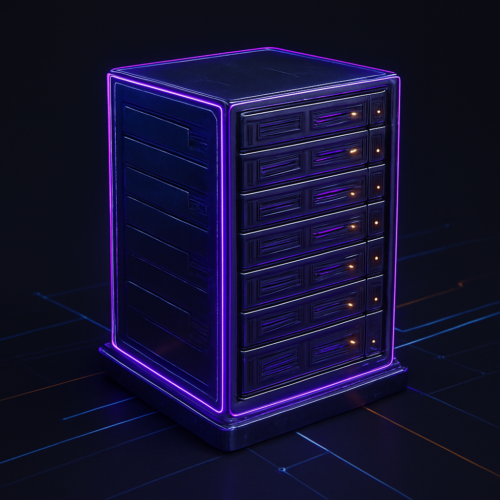 Holographic server rack compute cluster